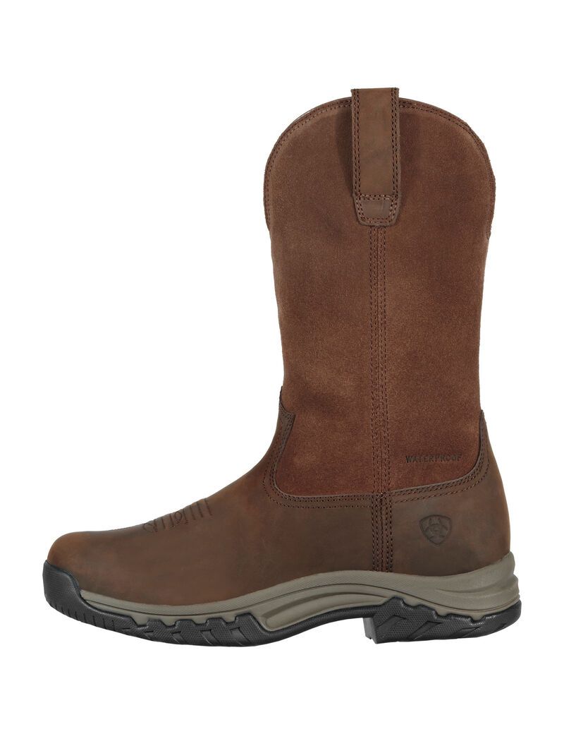 Bottes D'équitation Ariat Terrain Pull On Imperméables Marron | HGR-9866395