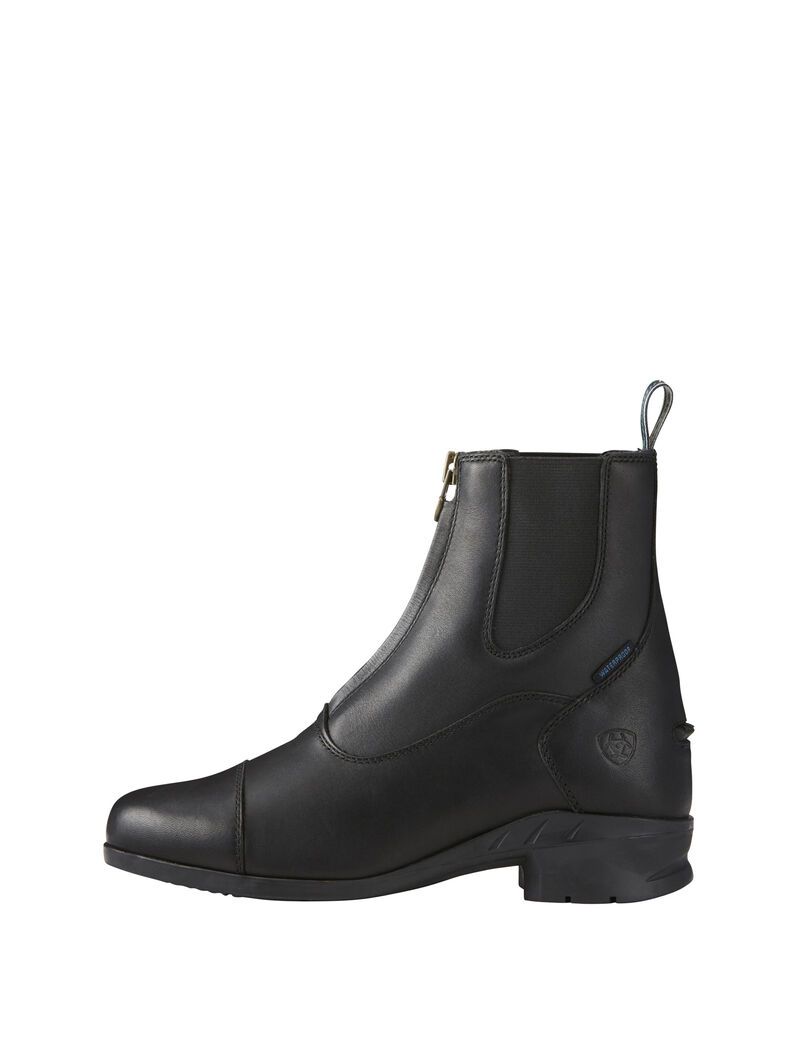 Bottes D'équitation Ariat Heritage IV Zip Imperméables Paddock Noir | ABE-1568960