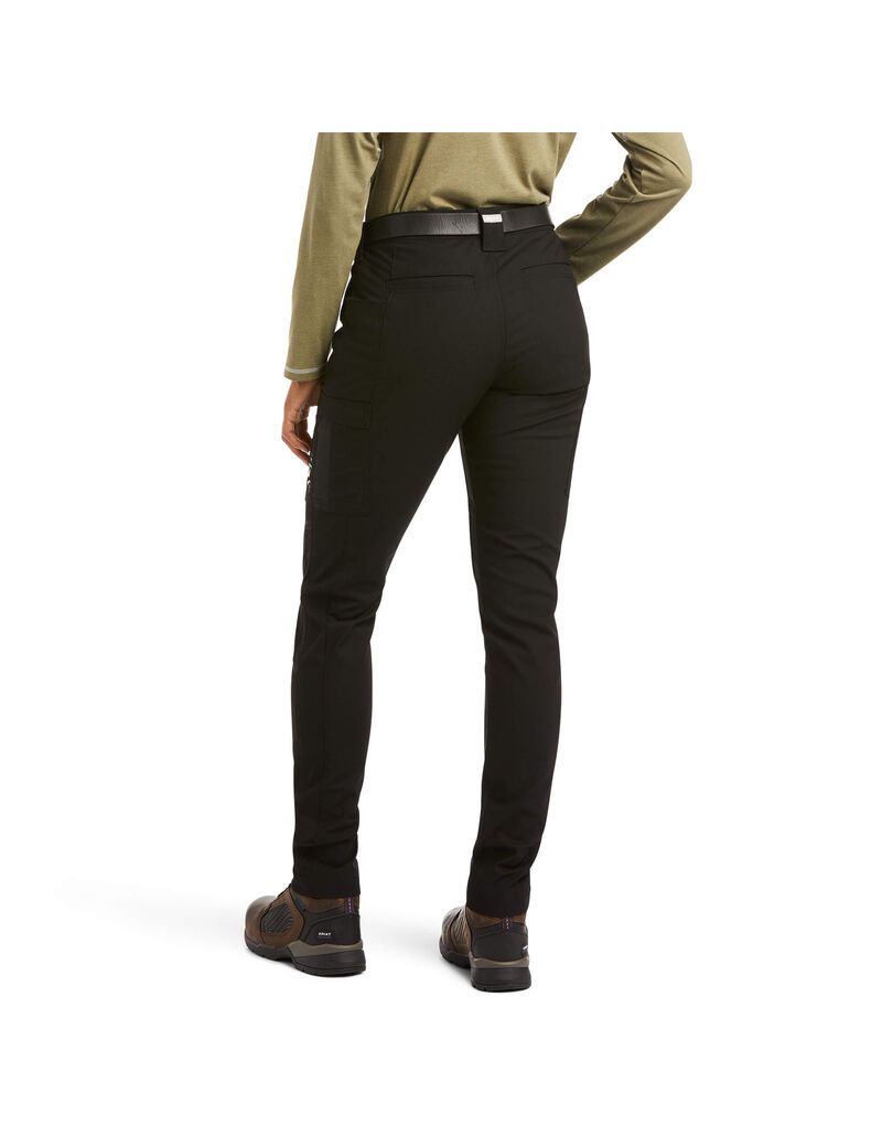 Pantalon Ariat Rebar DuraStretch Ripstop Cargo Droit Leg Noir | OMK-2389460