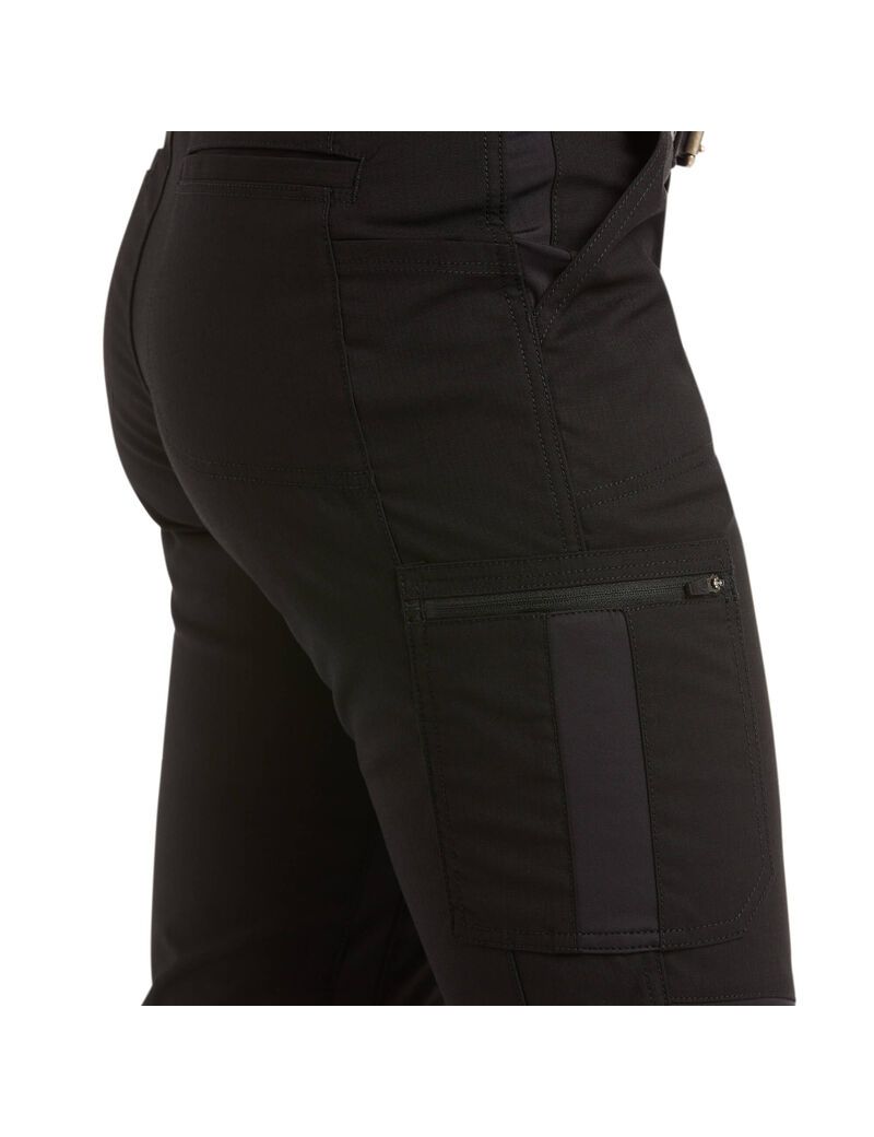 Pantalon Ariat Rebar DuraStretch Ripstop Cargo Droit Leg Noir | OMK-2389460