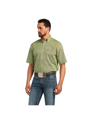 Chemises De Costume Ariat Branson Stretch Classiche Fit Vert | XLC-6807679