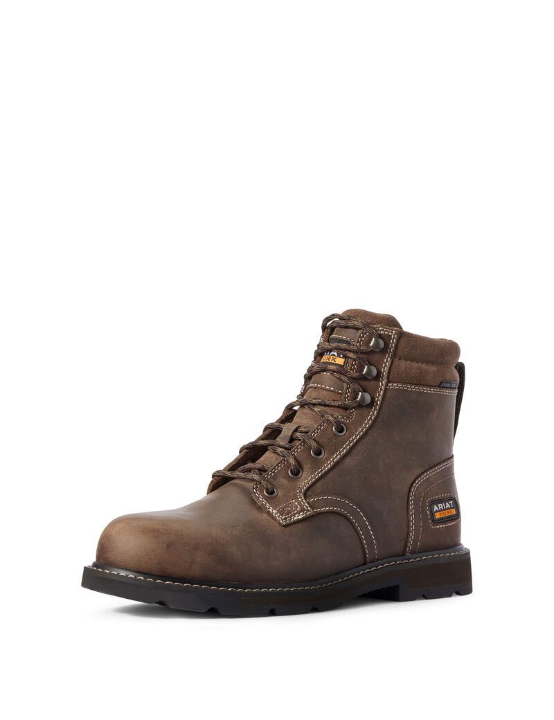 Bottes de Travail Ariat Groundbreaker 6' II Steel Embout Marron | AUU-8461768