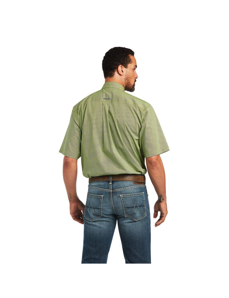 Chemises De Costume Ariat Branson Stretch Classiche Fit Vert | XLC-6807679