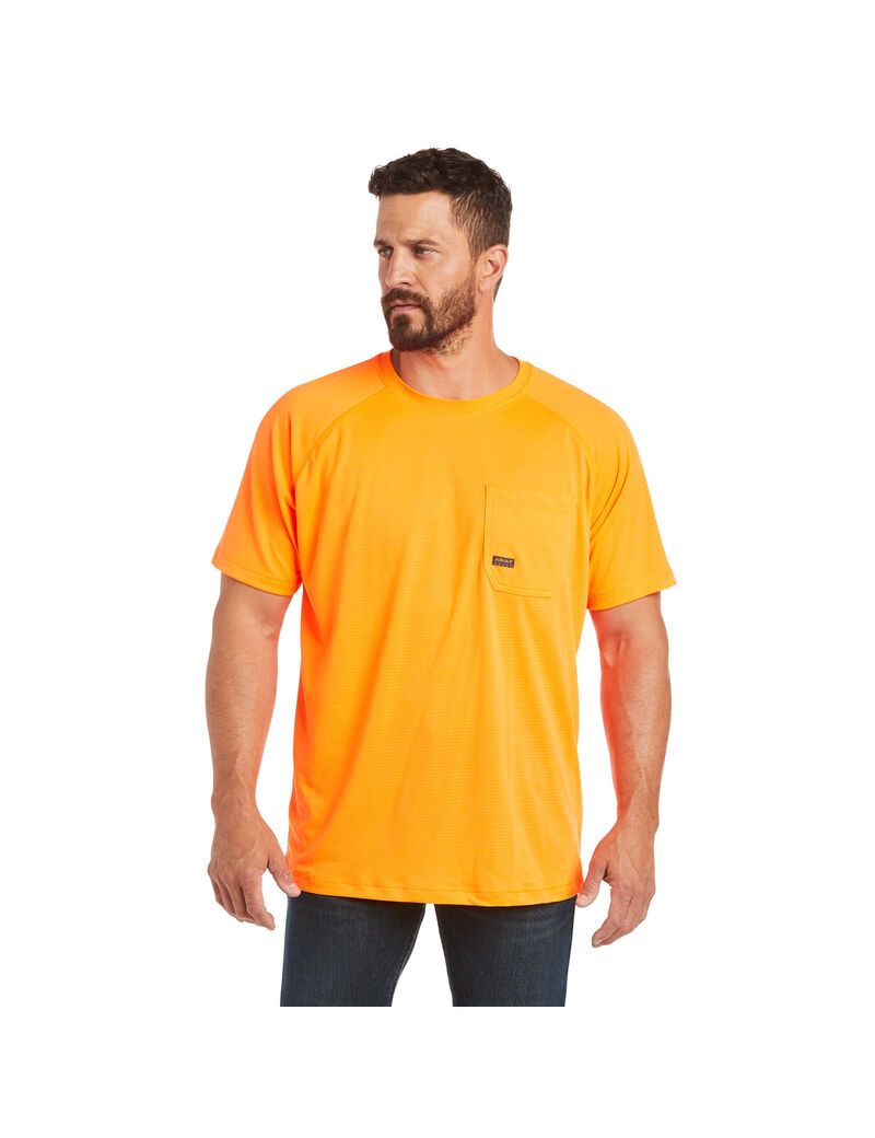 Vêtements De Travail Ariat Rebar Heat Fighter T Shirts Orange | VPG-0597437