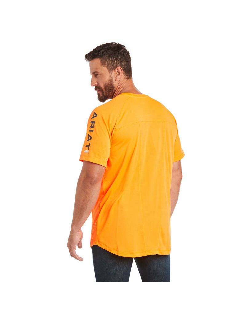 Vêtements De Travail Ariat Rebar Heat Fighter T Shirts Orange | VPG-0597437