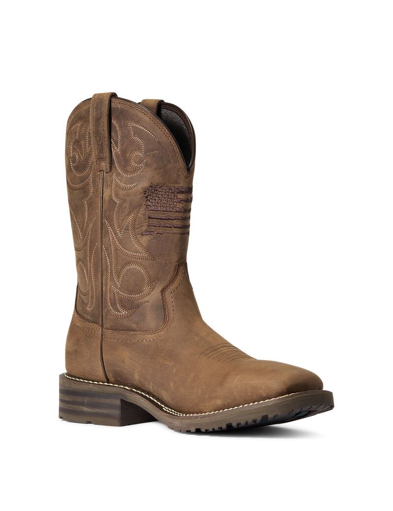 Bottes Imperméables Ariat Hybride Patriot Western Marron | PSW-7613943