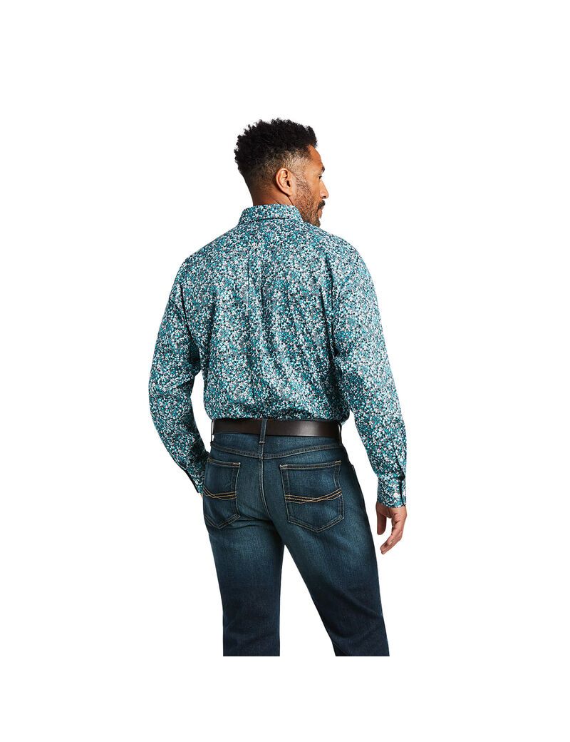 Chemises De Costume Ariat Wrinkle Free Harrison Classiche Fit Multicolore | NNZ-8446544