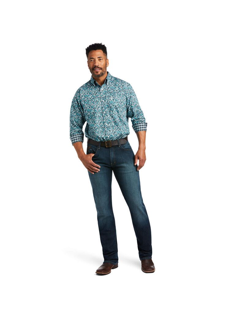 Chemises De Costume Ariat Wrinkle Free Harrison Classiche Fit Multicolore | NNZ-8446544