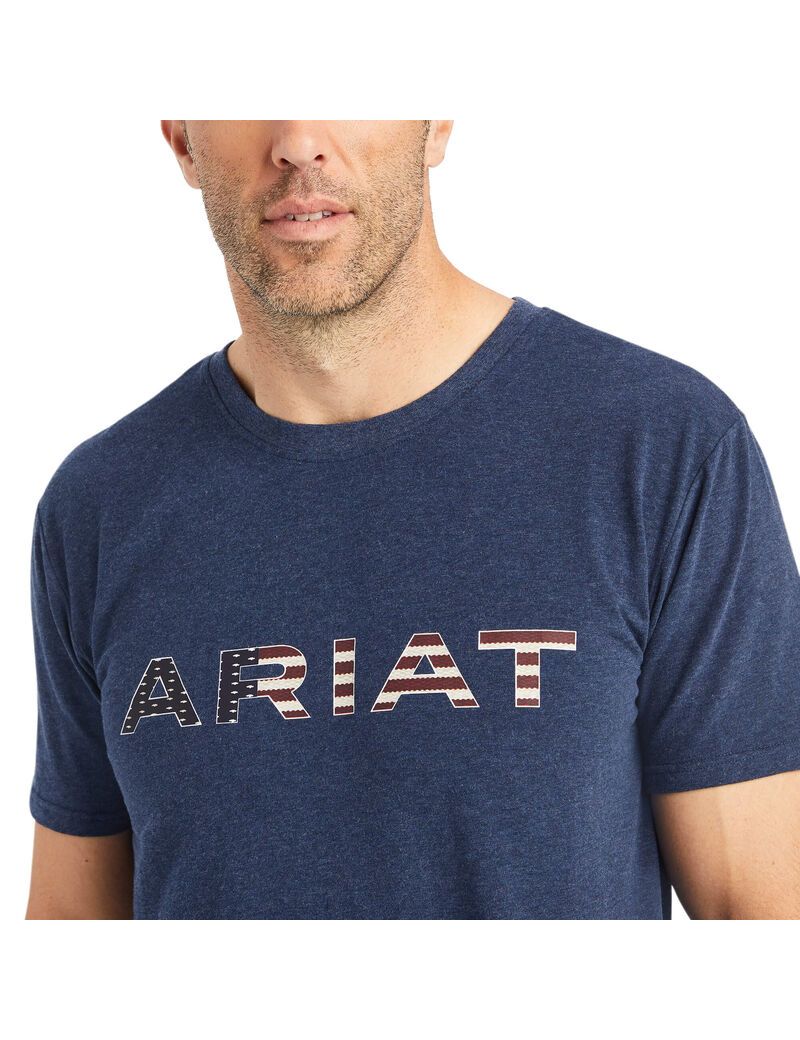 T Shirts Ariat Chimayo Graphique Bleu Marine | WSH-9027782