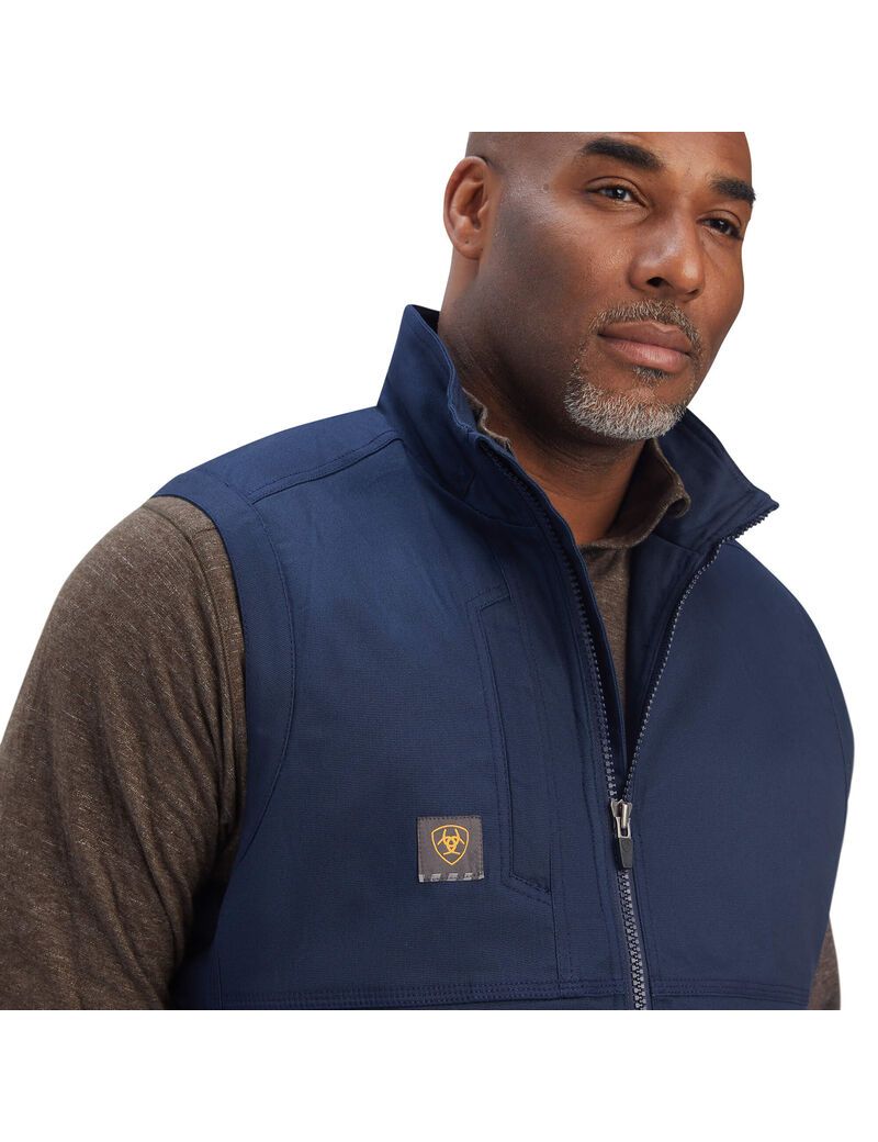 Gilet Ariat Rebar DuraCanvas Bleu Marine | HNZ-5222857