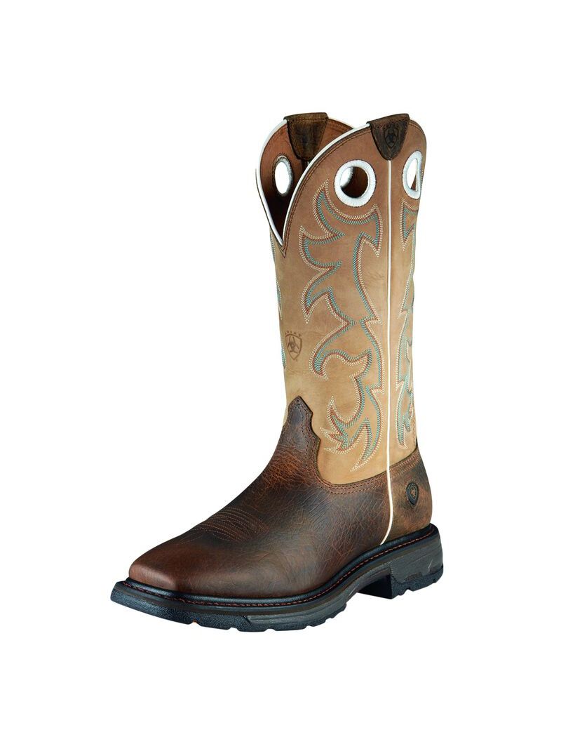 Bottes de Travail Ariat WorkHog Larges Square Embout Alti Steel Embout Multicolore | BJK-9134928