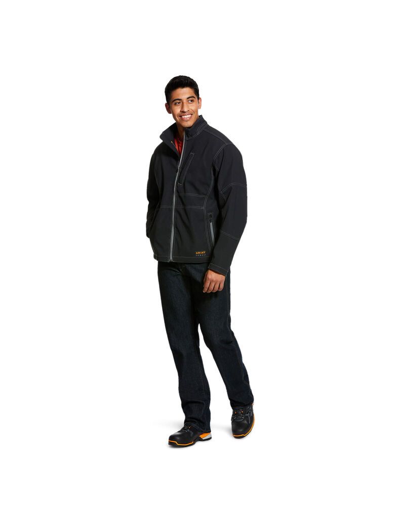 Vestes Ariat Rebar Stretch Tela Softshell Noir | GKV-2281973