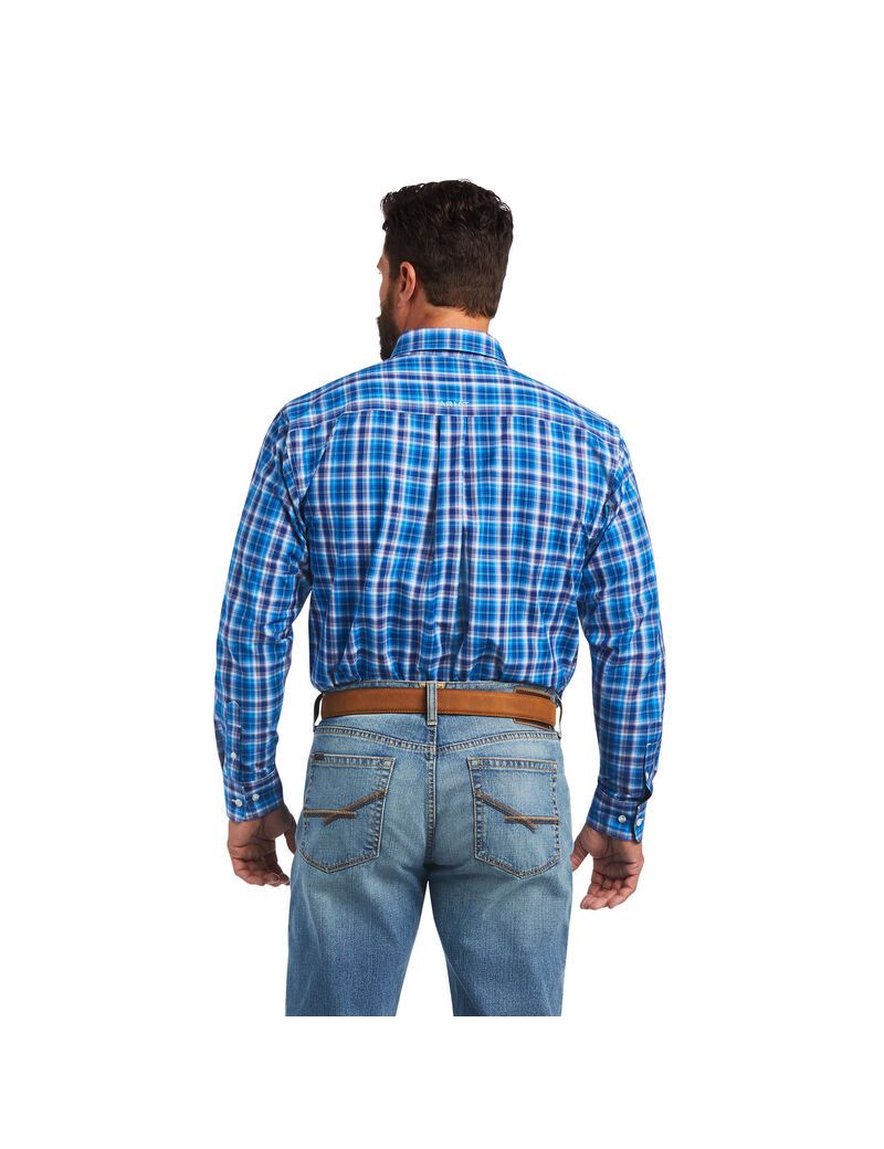 Chemises De Costume Ariat Pro Series Mason Classiche Fit Bleu | UIP-2262605