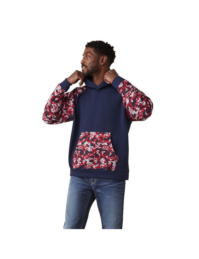 Sweat à Capuche Ariat FR DuraStretch Patriot Multicolore | EMY-1432896