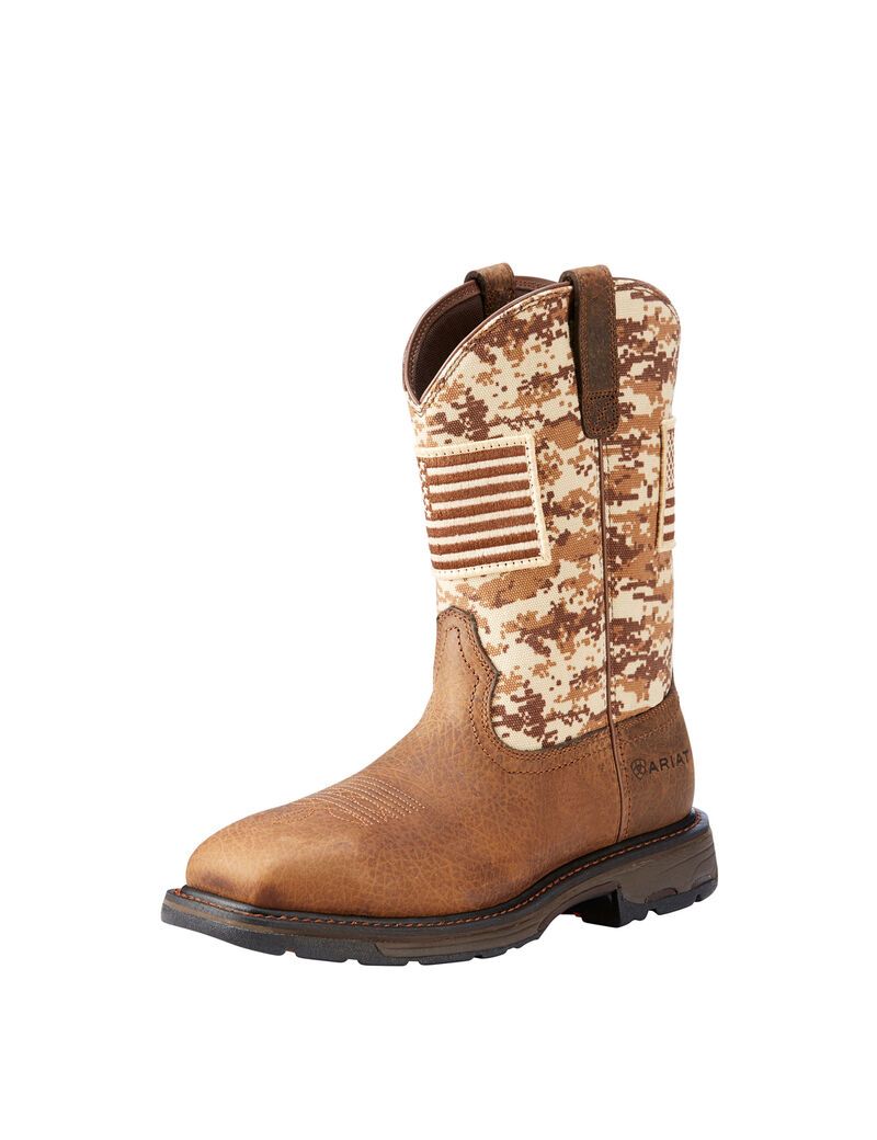 Bottes de Travail Ariat WorkHog Patriot Multicolore | DAE-3518740