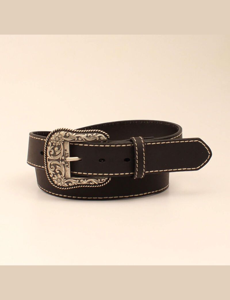 Ceintures Ariat Accent stitch Noir | MIH-5597016