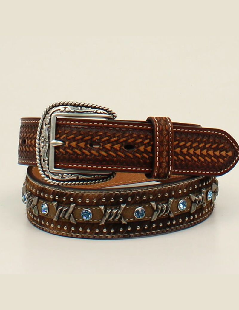 Ceintures Ariat Barbed wire Marron | UCY-0221749