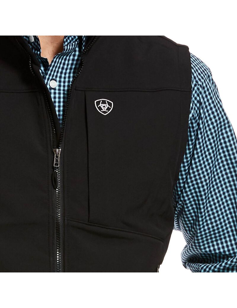 Gilet Ariat Logo 2.0 Softshell Noir | UGO-9703136