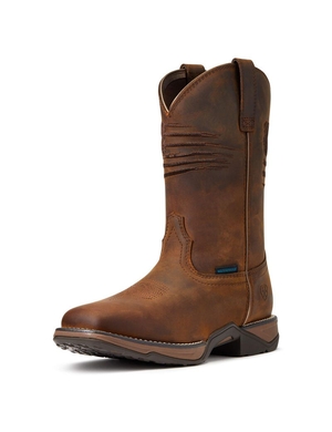 Bottes Western Ariat Anthem Patriot Imperméables Marron | FTT-7529230