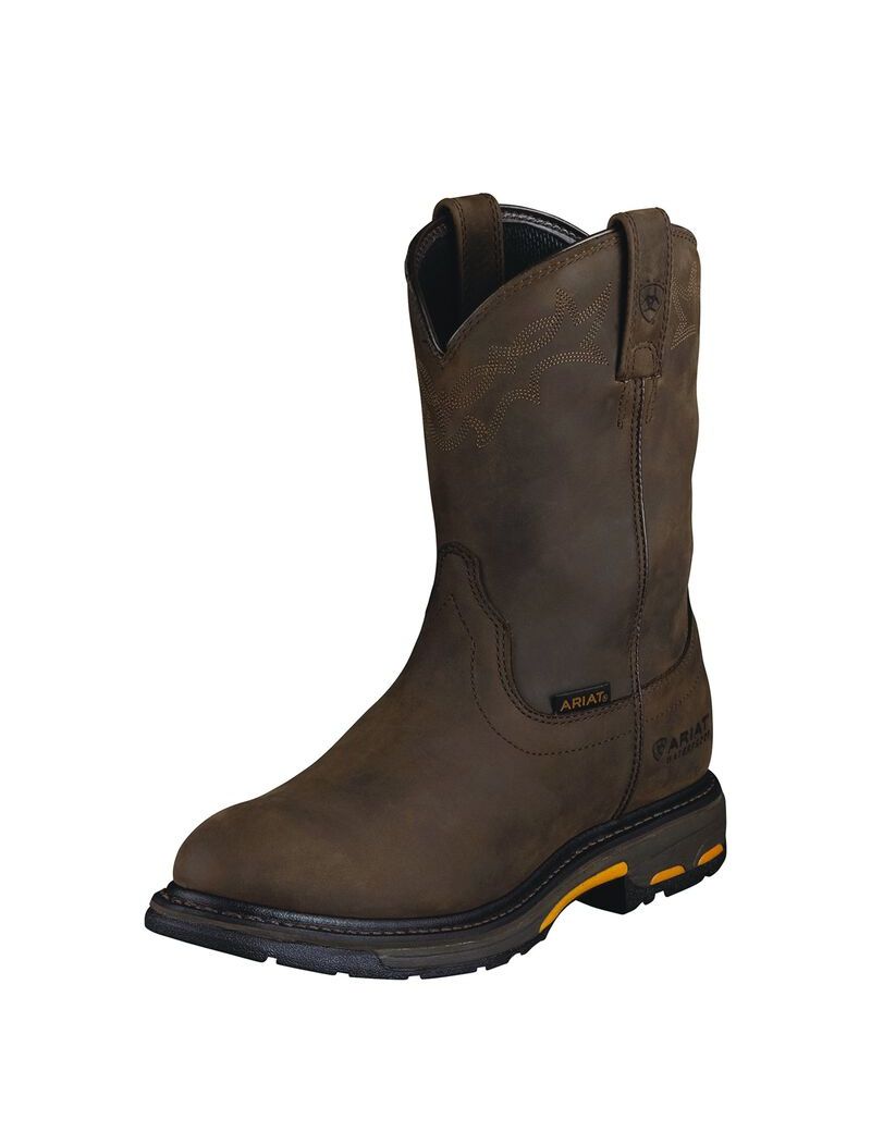 Bottes Imperméables Ariat WorkHog Travail Marron | XGL-8091051