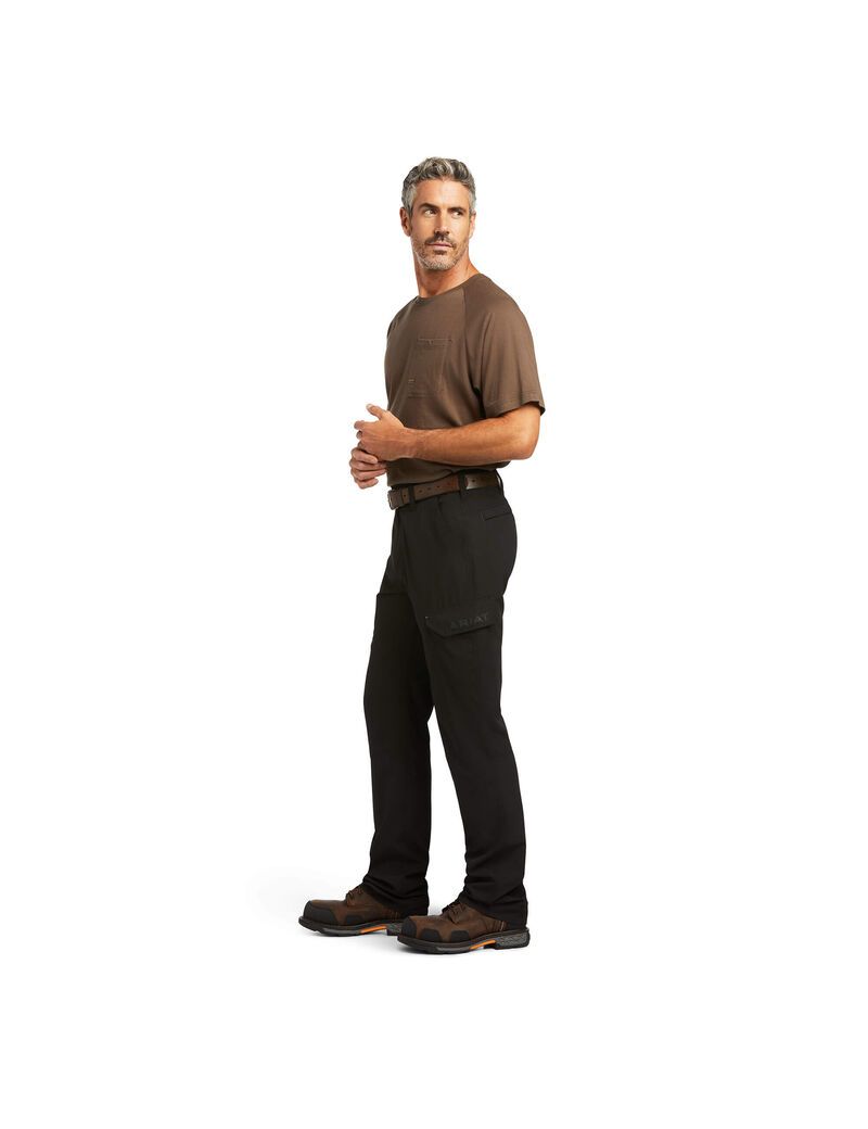 Pantalon Ariat Rebar M5 Droit Travail Flow Ultralight Droit Leg Noir | MFD-5946587