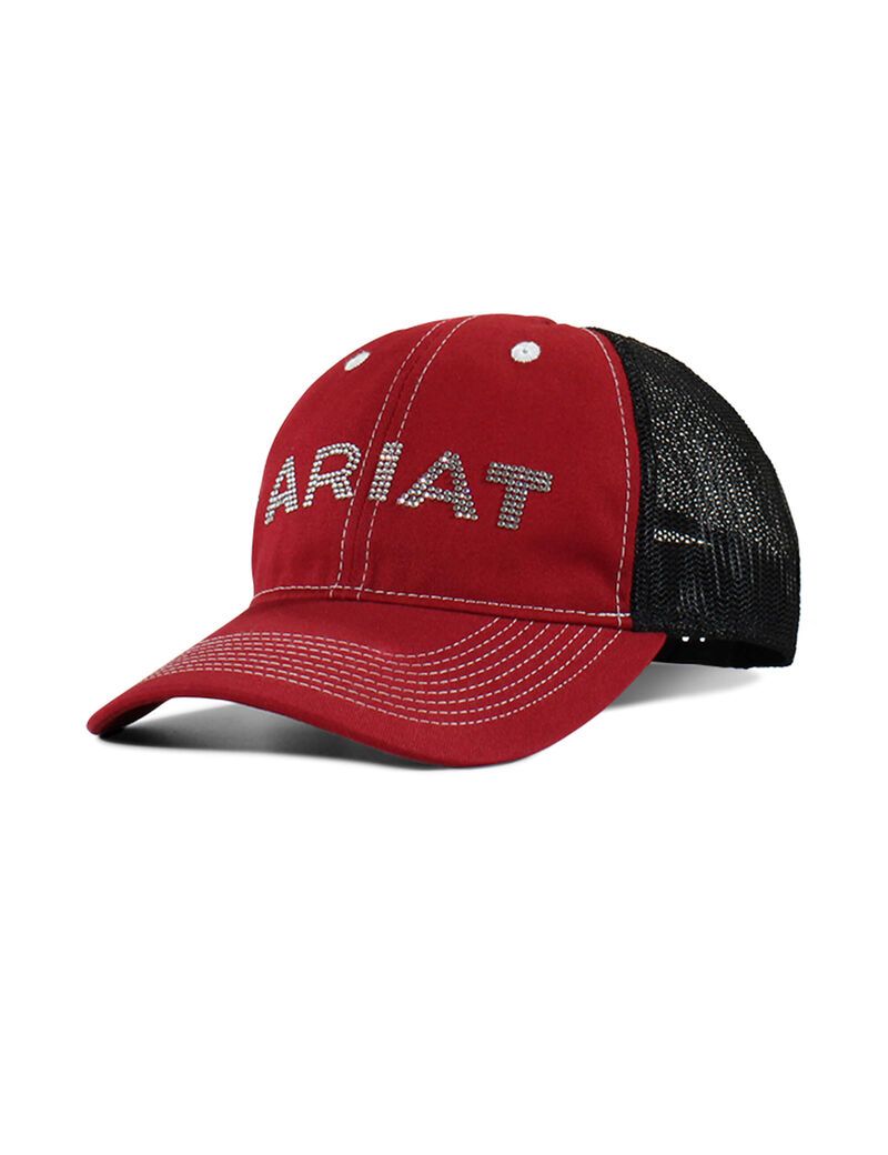 Casquettes Ariat Rhinestone logo Rouge | JWS-9796386