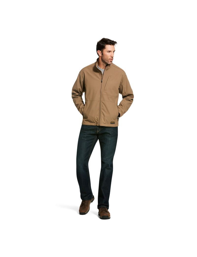 Vestes Ariat Rebar Stretch Tela Softshell Kaki | MHQ-7953742