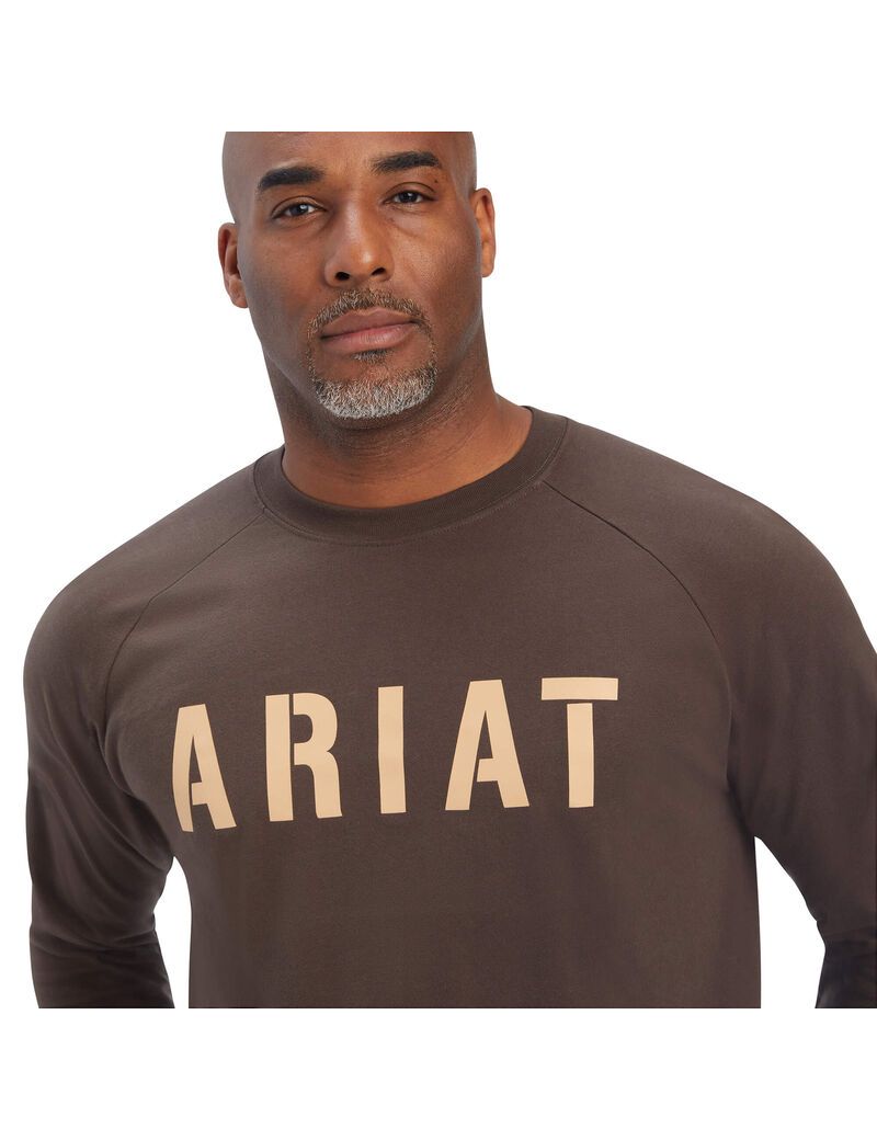 Vêtements De Travail Ariat Rebar CottonStrong Block T Shirts Multicolore | VQO-2218567