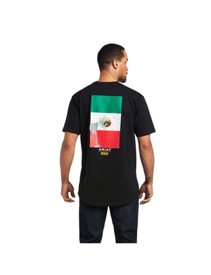 Vêtements De Travail Ariat Rebar Coton Strong Mexican Pride Graphique T Shirts Noir | XQJ-8087370