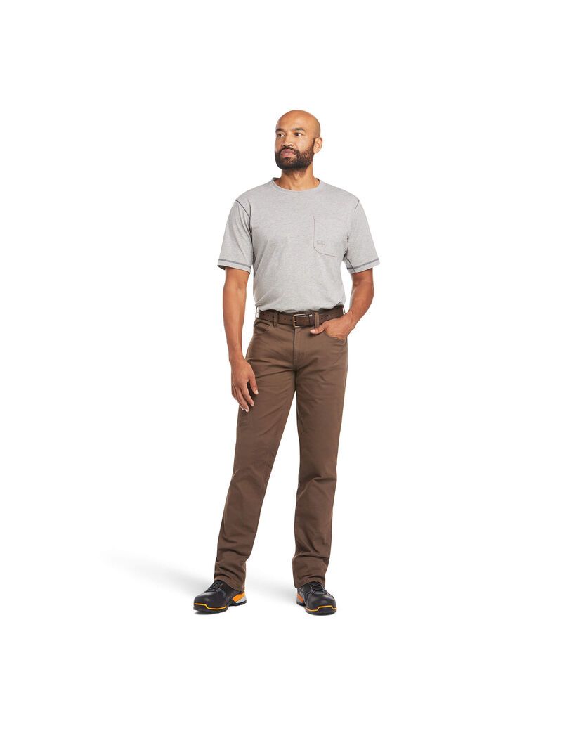 Pantalon Ariat Rebar M4 Low Rise DuraStretch Made Tough Stackable Droit Leg Multicolore | LHH-5101279