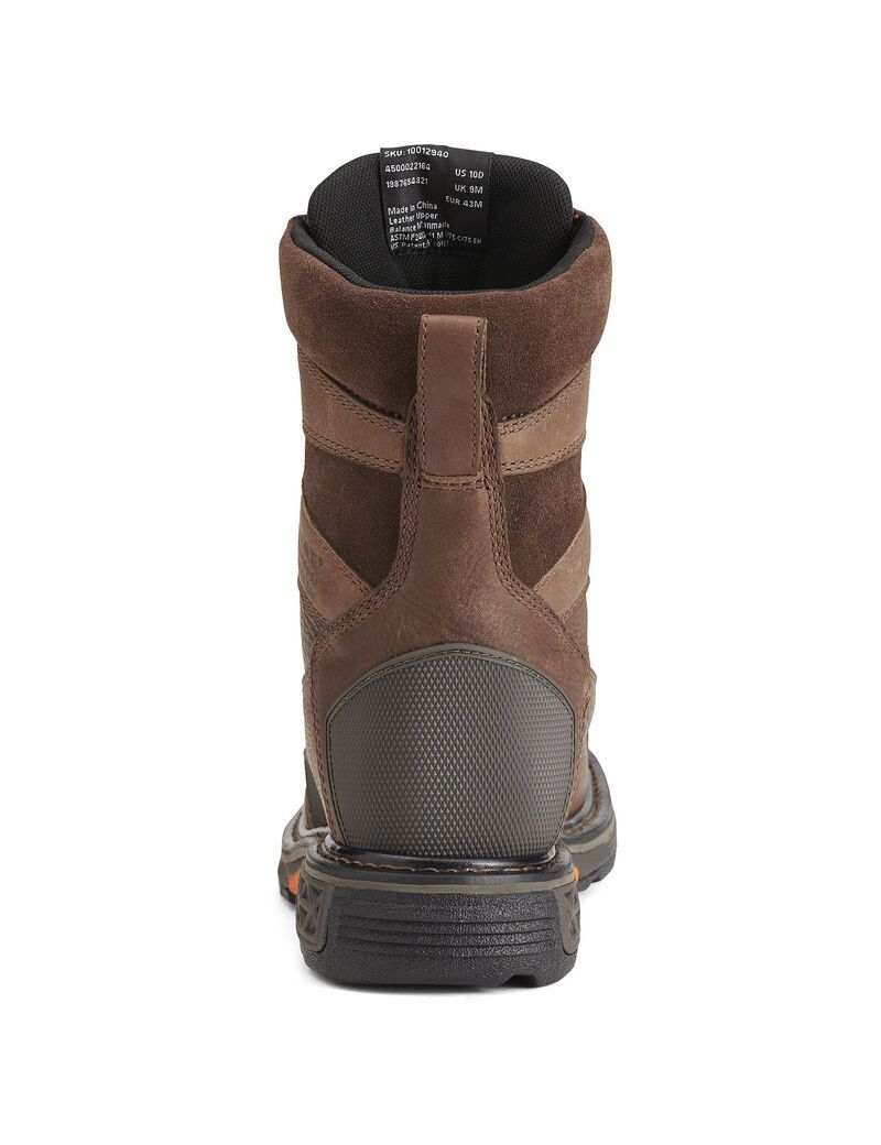 Bottes Imperméables Ariat OverDrive 8' Larges Square Embout Composite Embout Travail Marron | EOH-8787150