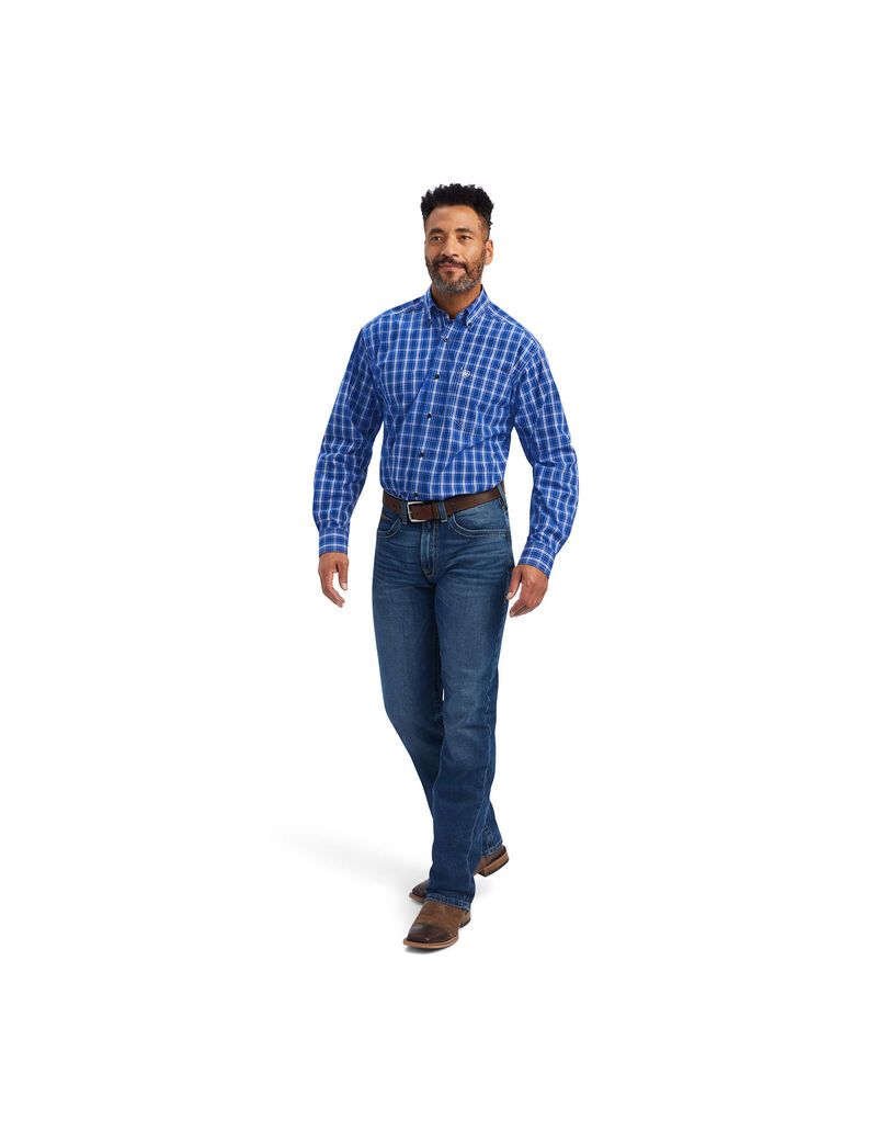 Chemises De Costume Ariat Pro Series Boone Classiche Fit Bleu | SOV-8732699