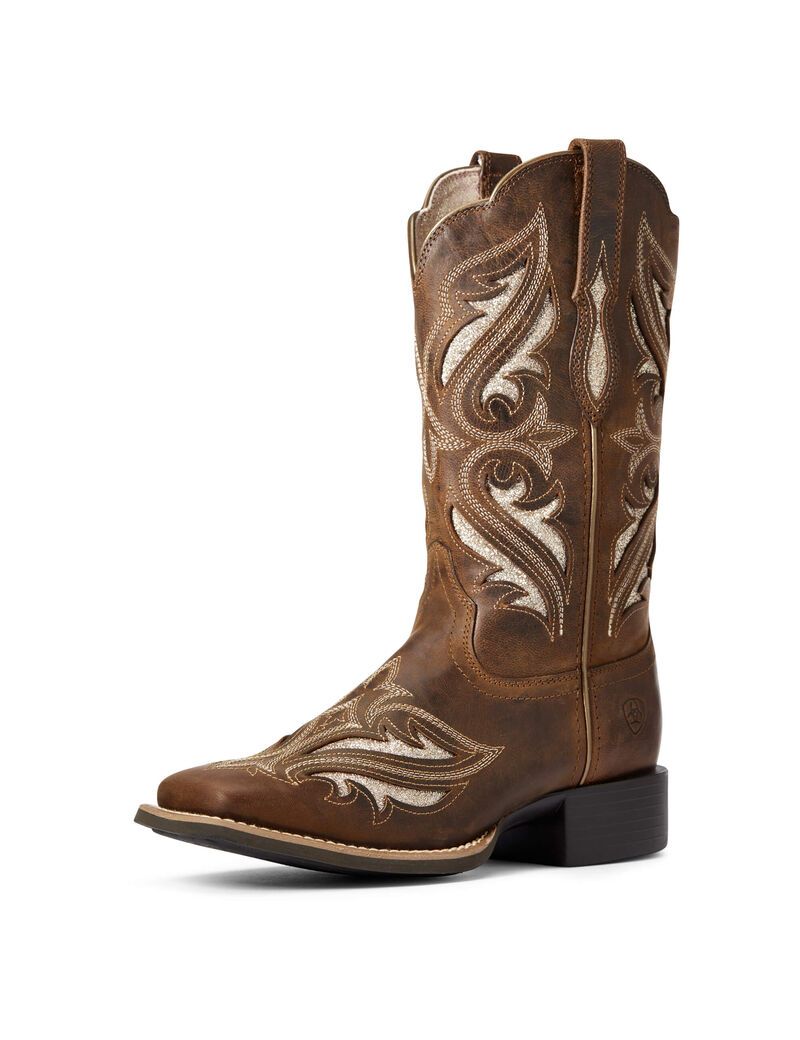 Bottes Western Ariat Round Up Bliss Marron | EDM-2914258