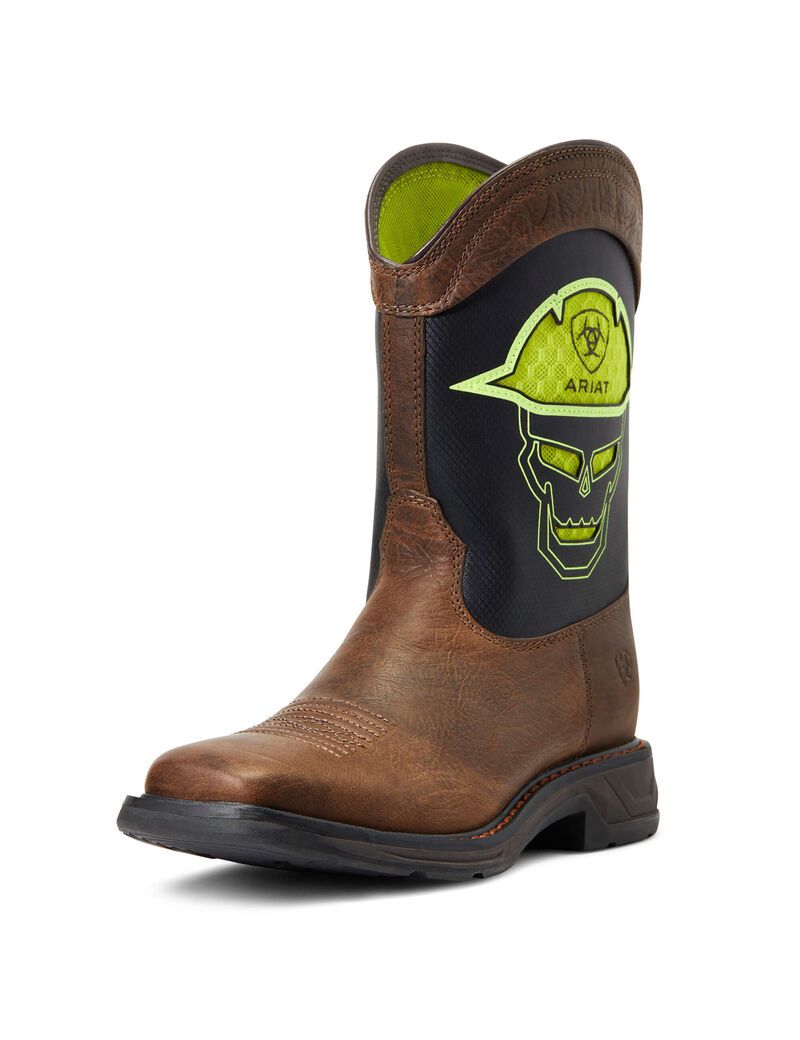 Bottes Western Ariat Workhog Xt Venttek All-nighter Rouge | IKA-9651796