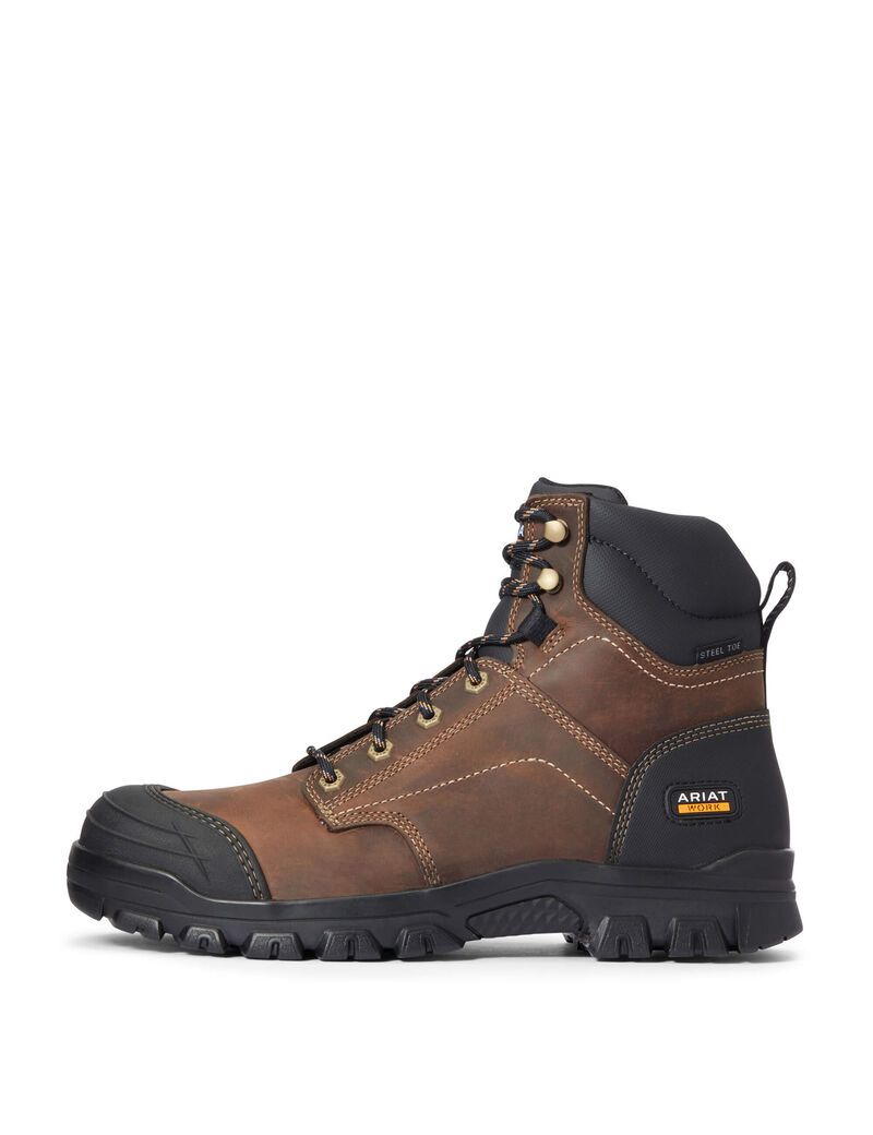 Bottes de Travail Ariat Treadfast 6' Steel Embout Marron | AJP-7065678