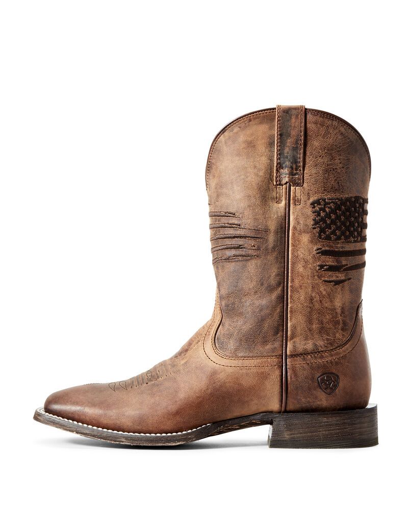 Bottes Western Ariat Circuit Patriot Marron | ULR-4686970