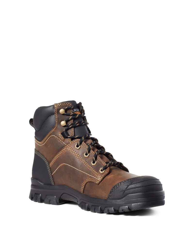 Bottes de Travail Ariat Treadfast 6' Steel Embout Marron | AJP-7065678