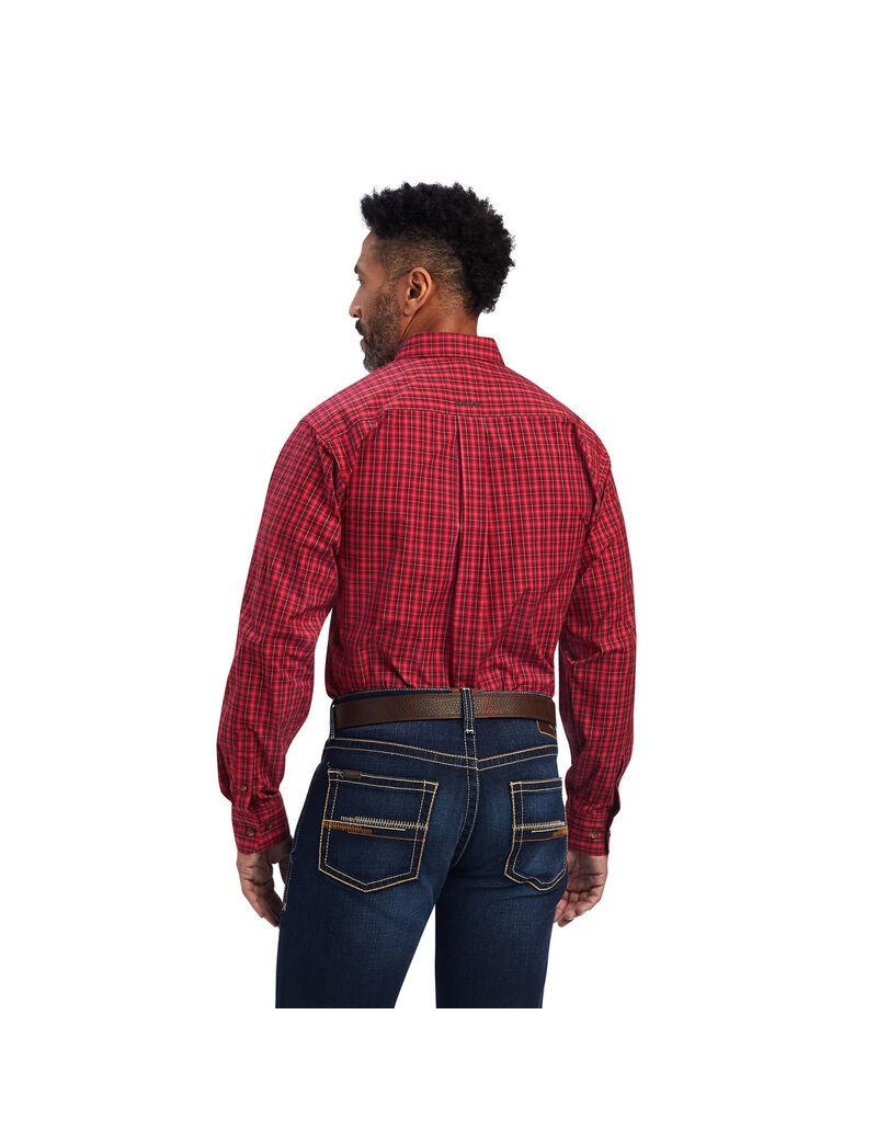 Chemises De Costume Ariat Team Mariano Fitted Rouge | KGM-2837772