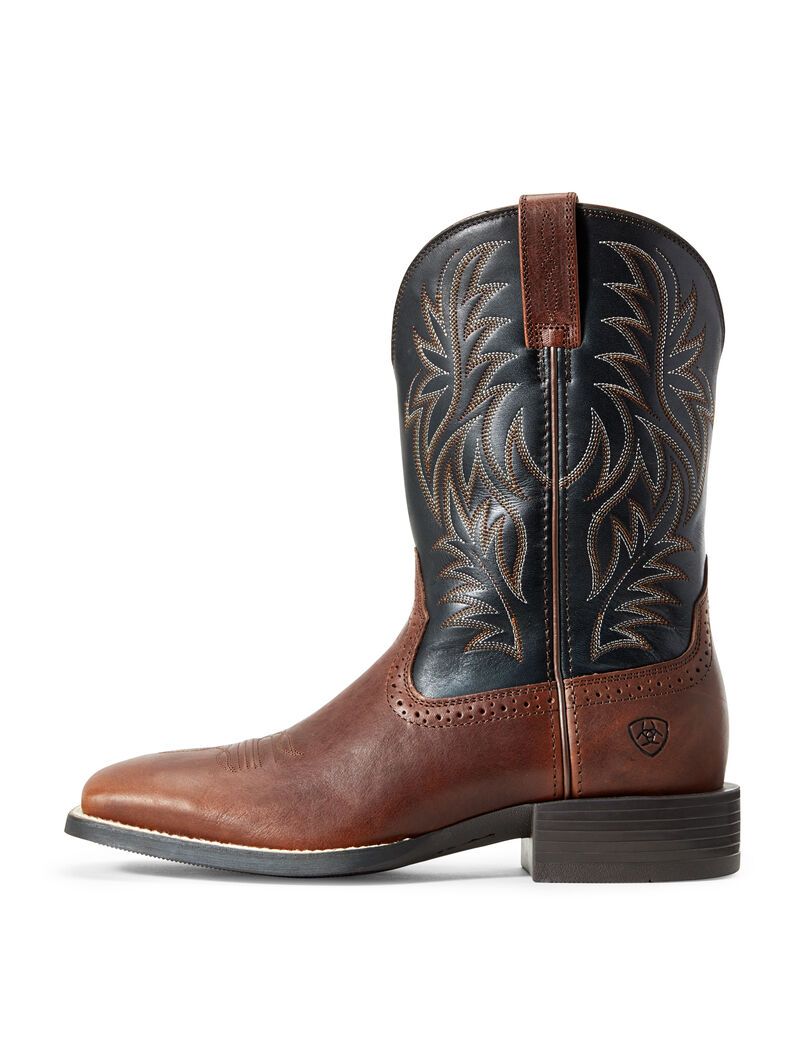 Bottes Western Ariat Sport Larges Square Embout Marron | XVU-9989992