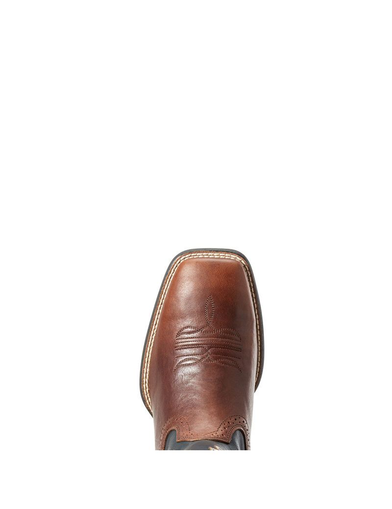 Bottes Western Ariat Sport Larges Square Embout Marron | XVU-9989992