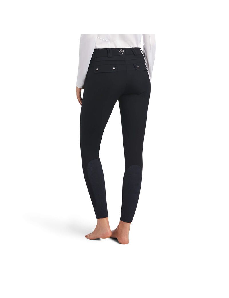 Pantalon Ariat Tri Factor Grip Knee Patch Breech Noir | XFV-3438473