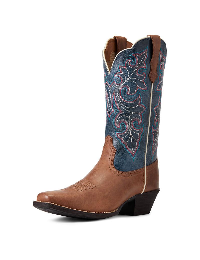 Bottes Western Ariat Round Up Square Embout Marron | KOD-7698014