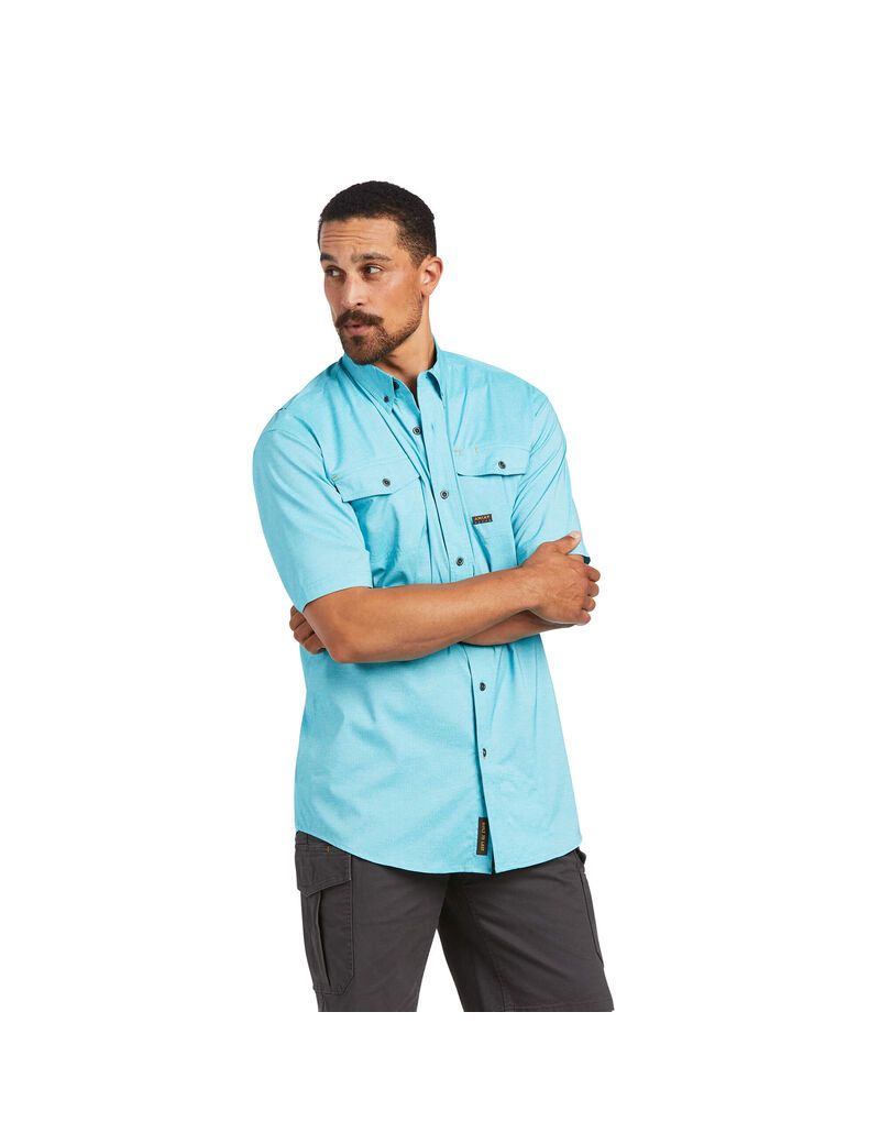 Vêtements De Travail Ariat Rebar Made Tough VentTEK DuraStretch Travail Shirts Multicolore | NZS-8297323