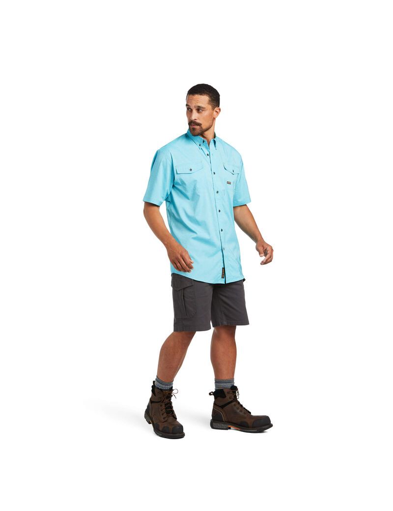 Vêtements De Travail Ariat Rebar Made Tough VentTEK DuraStretch Travail Shirts Multicolore | NZS-8297323