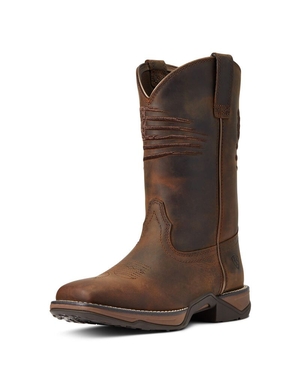 Bottes Western Ariat Anthem Patriot Marron | ASK-0556421