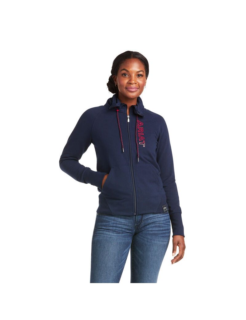 Sweats Ariat Team Logo Full Zip Multicolore | NPG-9829398