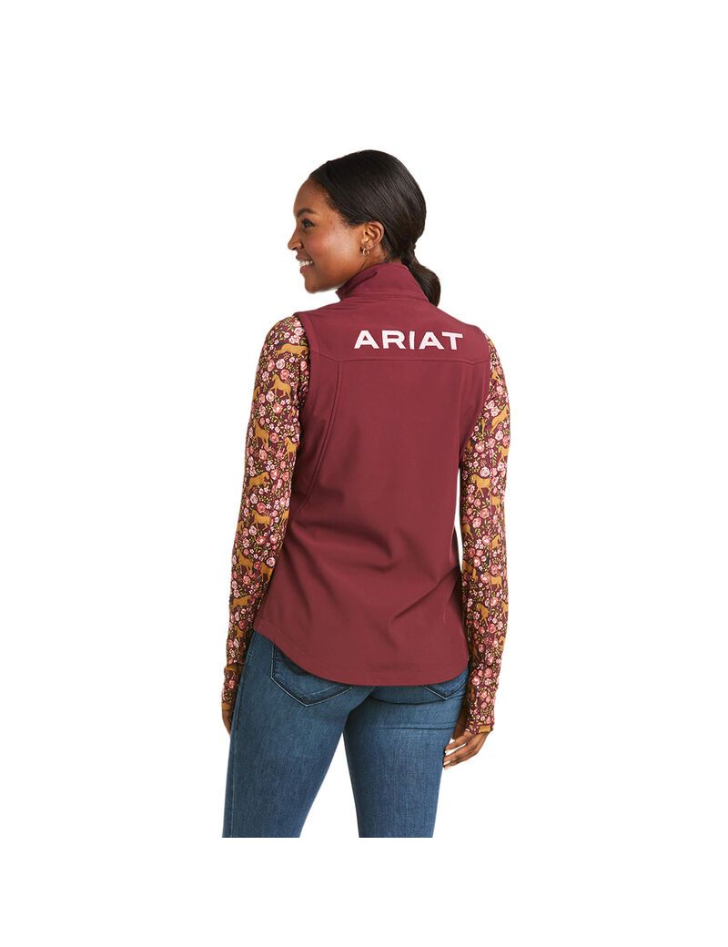 Gilet Ariat New Team Softshell Bordeaux | ELW-4928588