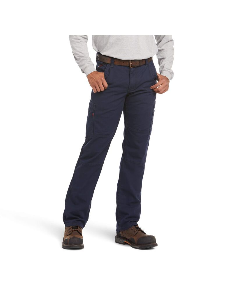 Pantalon Ariat FR M5 Droit Stretch DuraLight Tela Stackable Droit Leg Bleu Marine | AHO-7021052