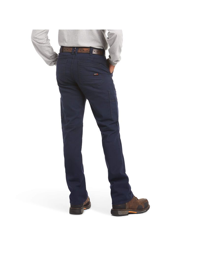 Pantalon Ariat FR M5 Droit Stretch DuraLight Tela Stackable Droit Leg Bleu Marine | AHO-7021052