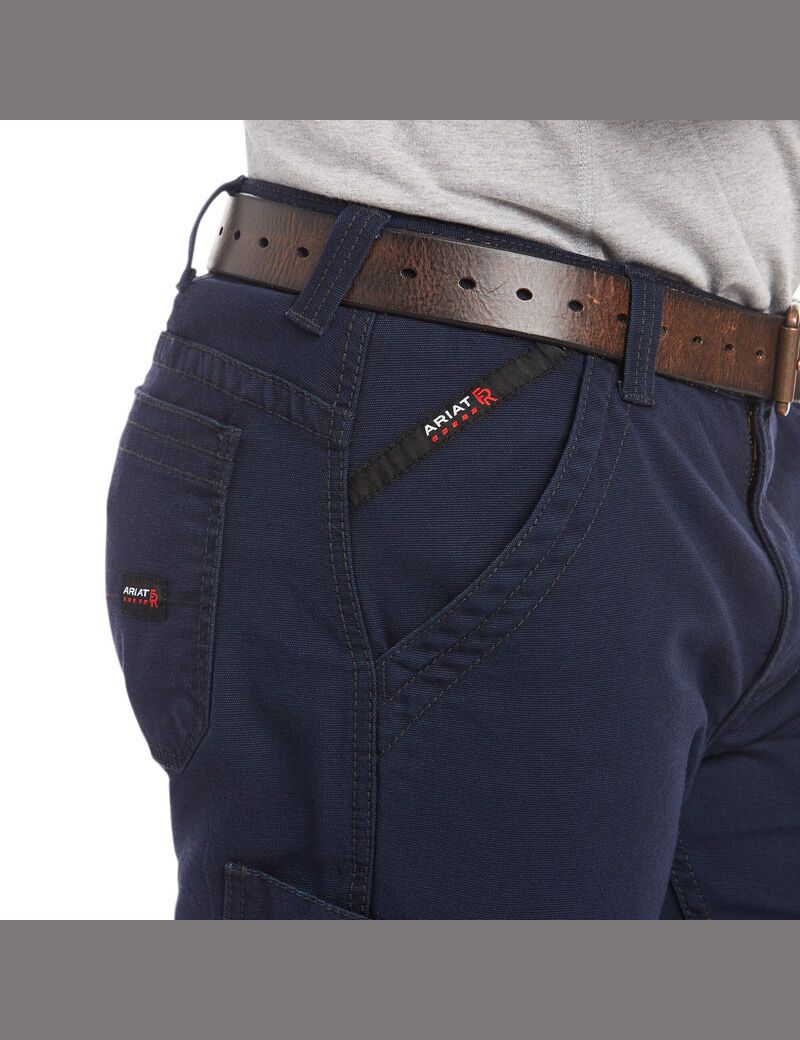 Pantalon Ariat FR M5 Droit Stretch DuraLight Tela Stackable Droit Leg Bleu Marine | AHO-7021052